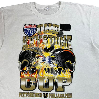 Y2K The Keystone State Cup Pittsburgh Penguins Philadelphia Flyers tee (XL)