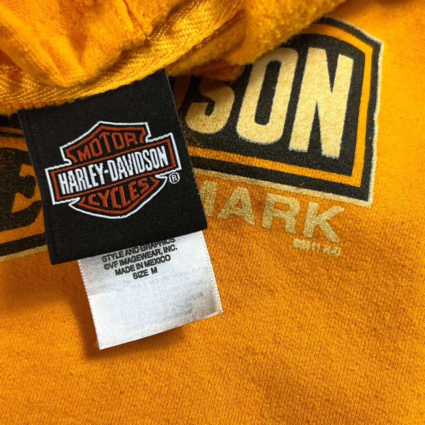 2011 Harley Davidson Motorcycles Orange femme biker hoodie (M)