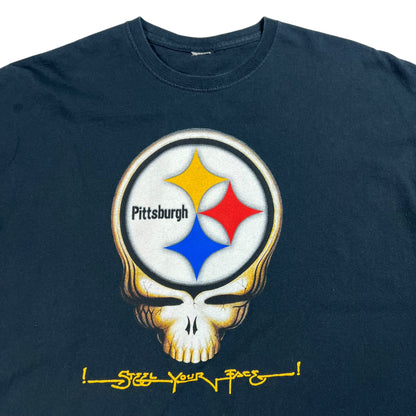 Vintage Y2K Grateful Dead Pittsburgh Steelers Steel Your Face tee (XL)