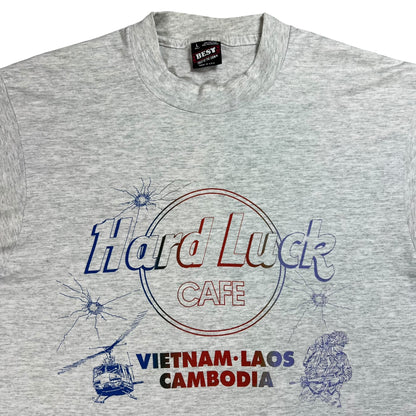 Vintage 80s Hard Luck Cafe American Militarism tee (L)