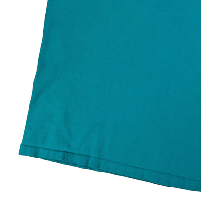 Vintage 80s Hanes Beefy T teal pocket tee (L)