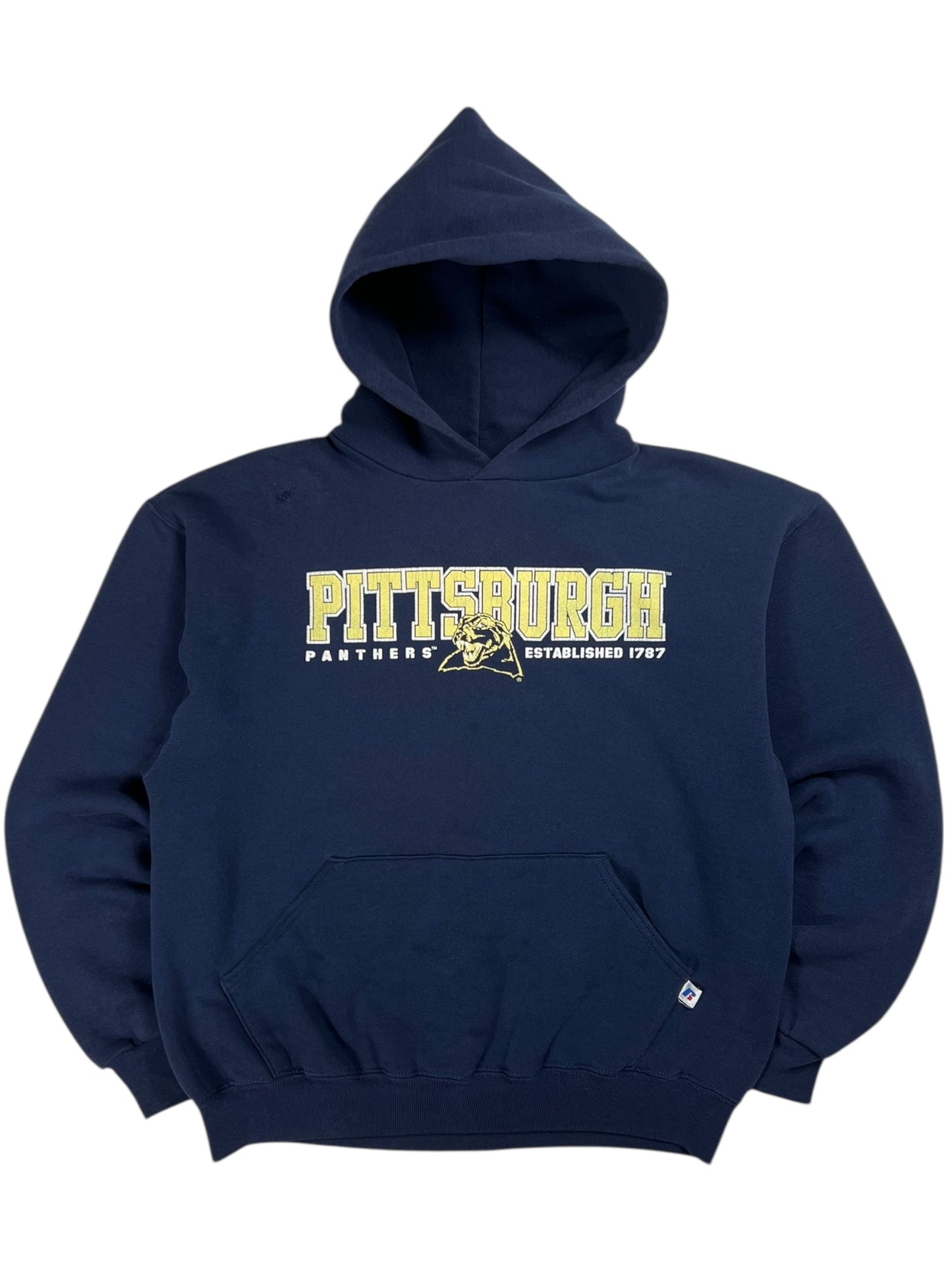 Vintage Y2K Russell Athletic Pitt Panthers University of Pittsburgh hoodie (M)