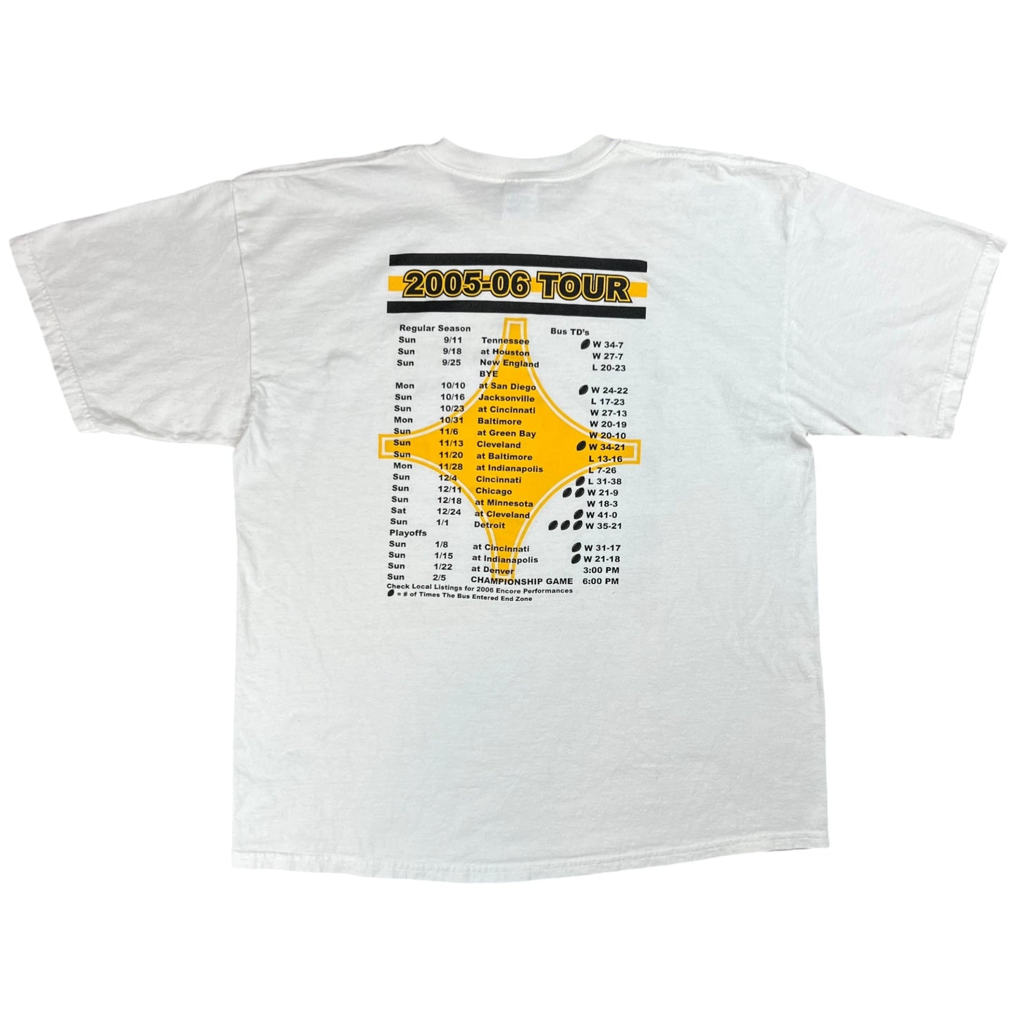 Vintage 2006 Pittsburgh Steelers Jerome Bettis The Bus tee (XL)