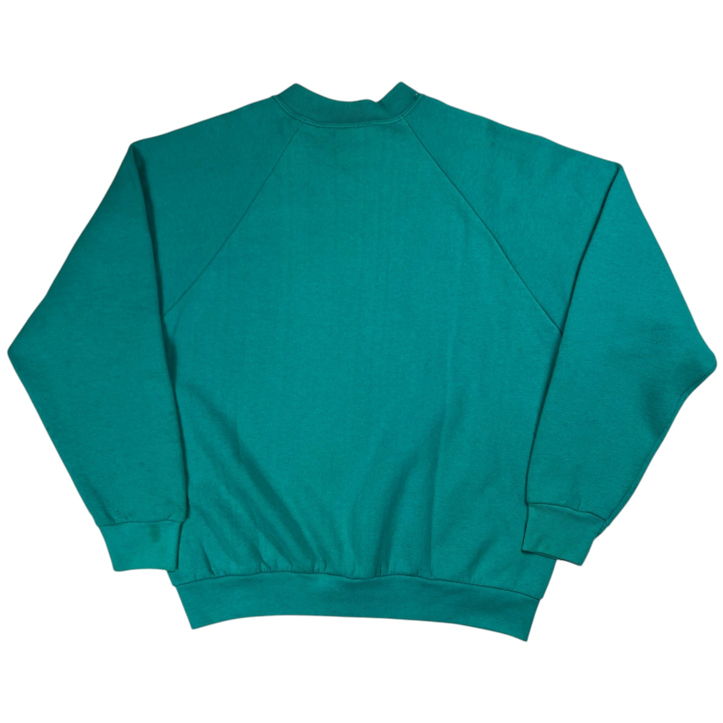 Vintage 90s Fruit of the loom faded teal crewneck (L)
