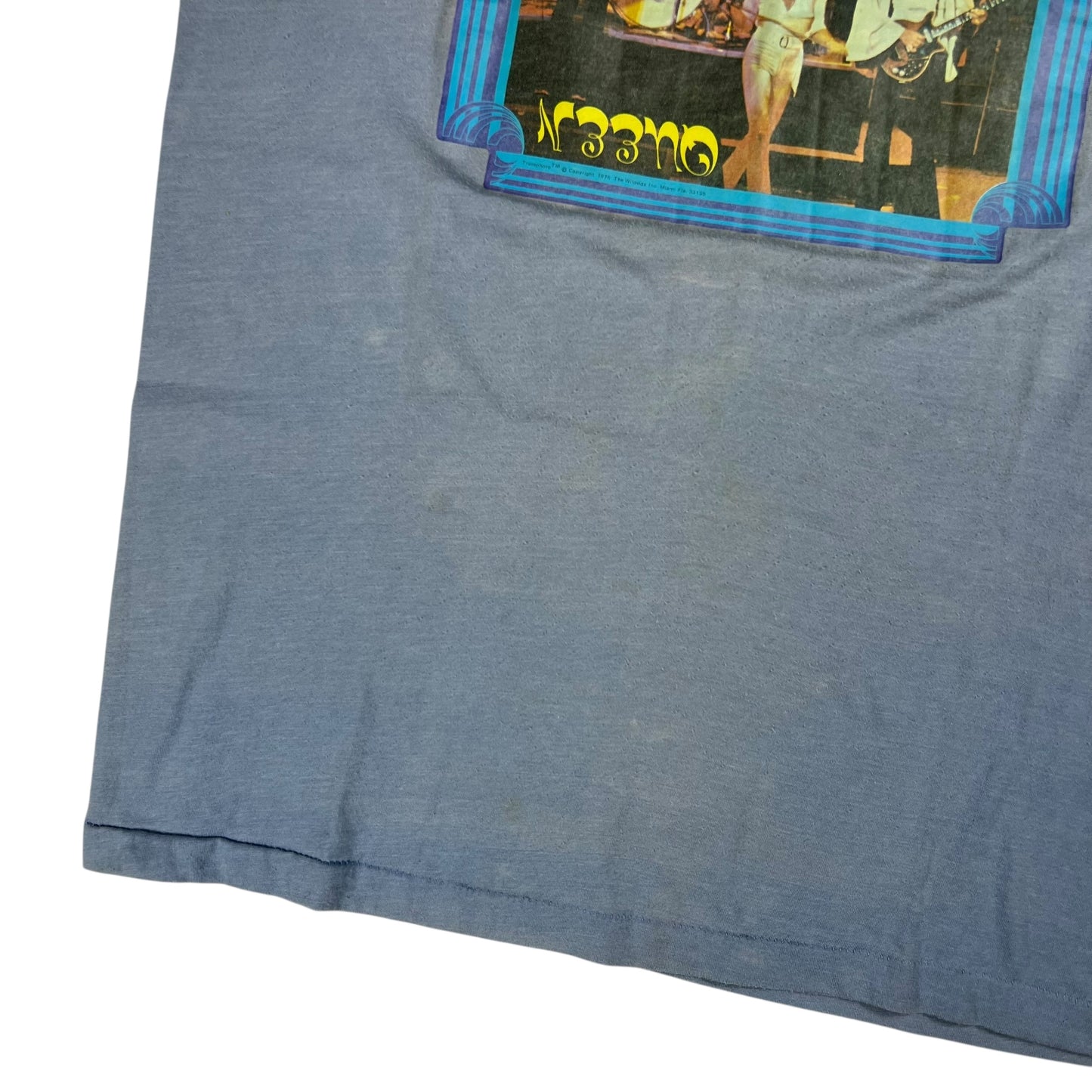 Vintage 1976 Queen Freddie Mercury faded band tee (M)