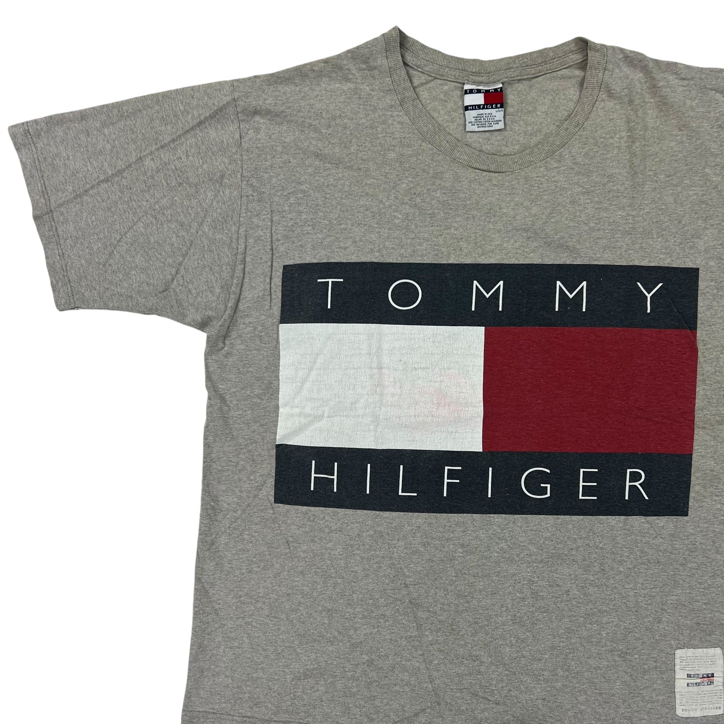 Vintage 90s Tommy Hilfiger big flag tee (L)