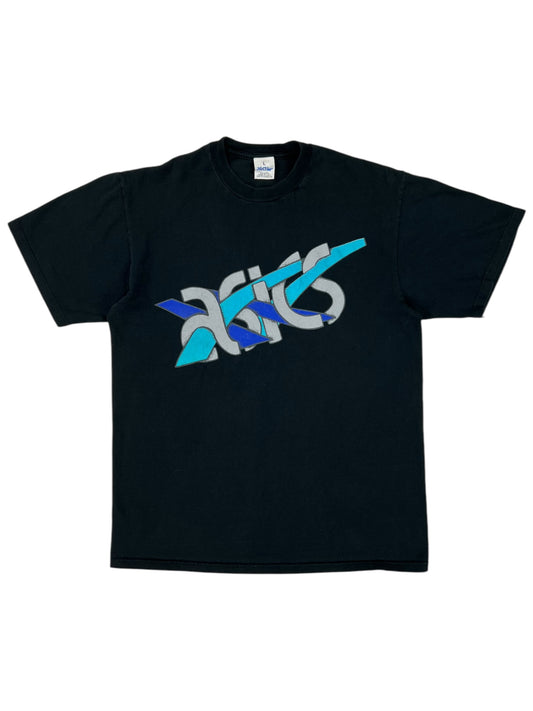 Vintage 90s ASICS running sneakers promo tee (L)