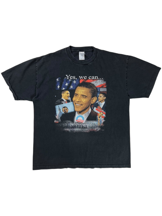 2008 Barack Obama Change Yes, we can President tee (XL)