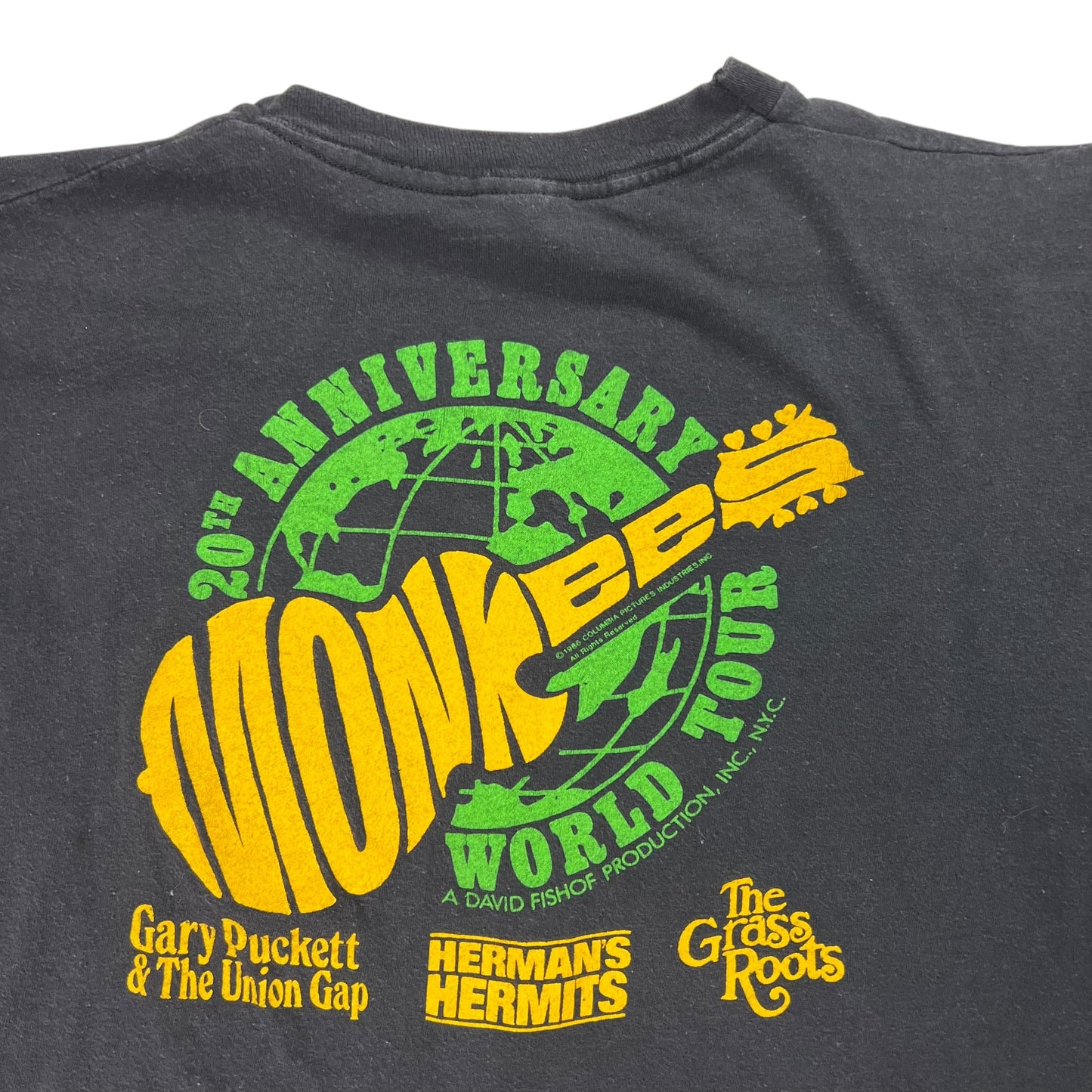 Vintage 1986 The Monkees 20th anniversary world tour tee (M)