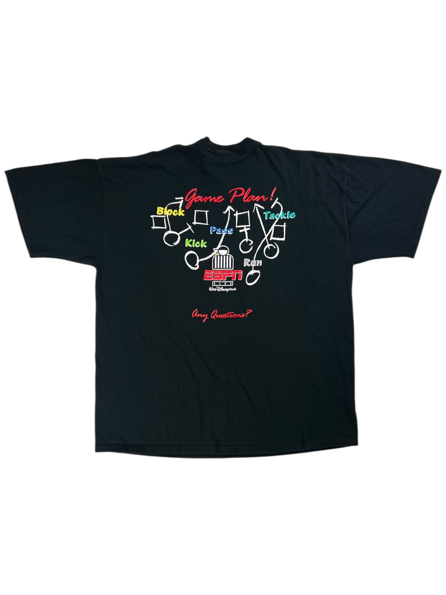 Vintage 90s Disney ESPN Club Football play tee (XL)