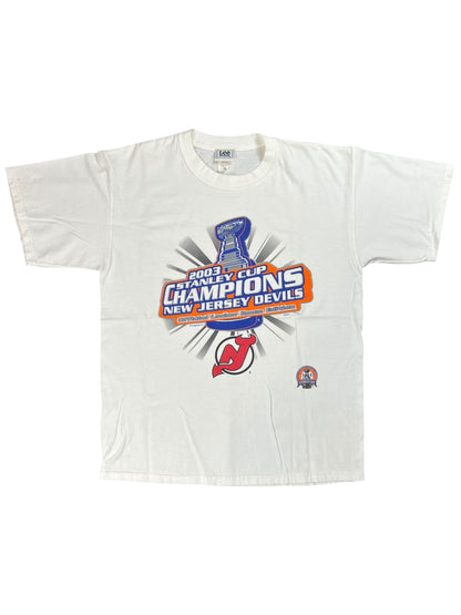 Vintage 2003 New Jersey Devils Stanley Cup champions tee (L)
