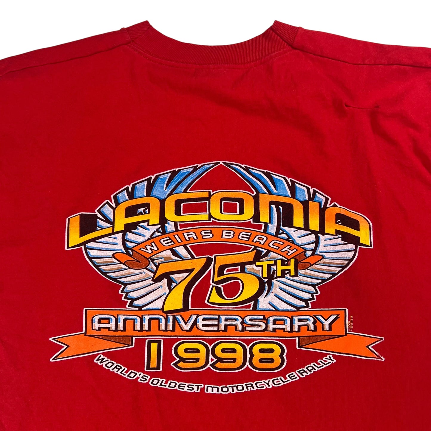 Vintage 1999 Laconia Biker Rally Lightning tee (XL)