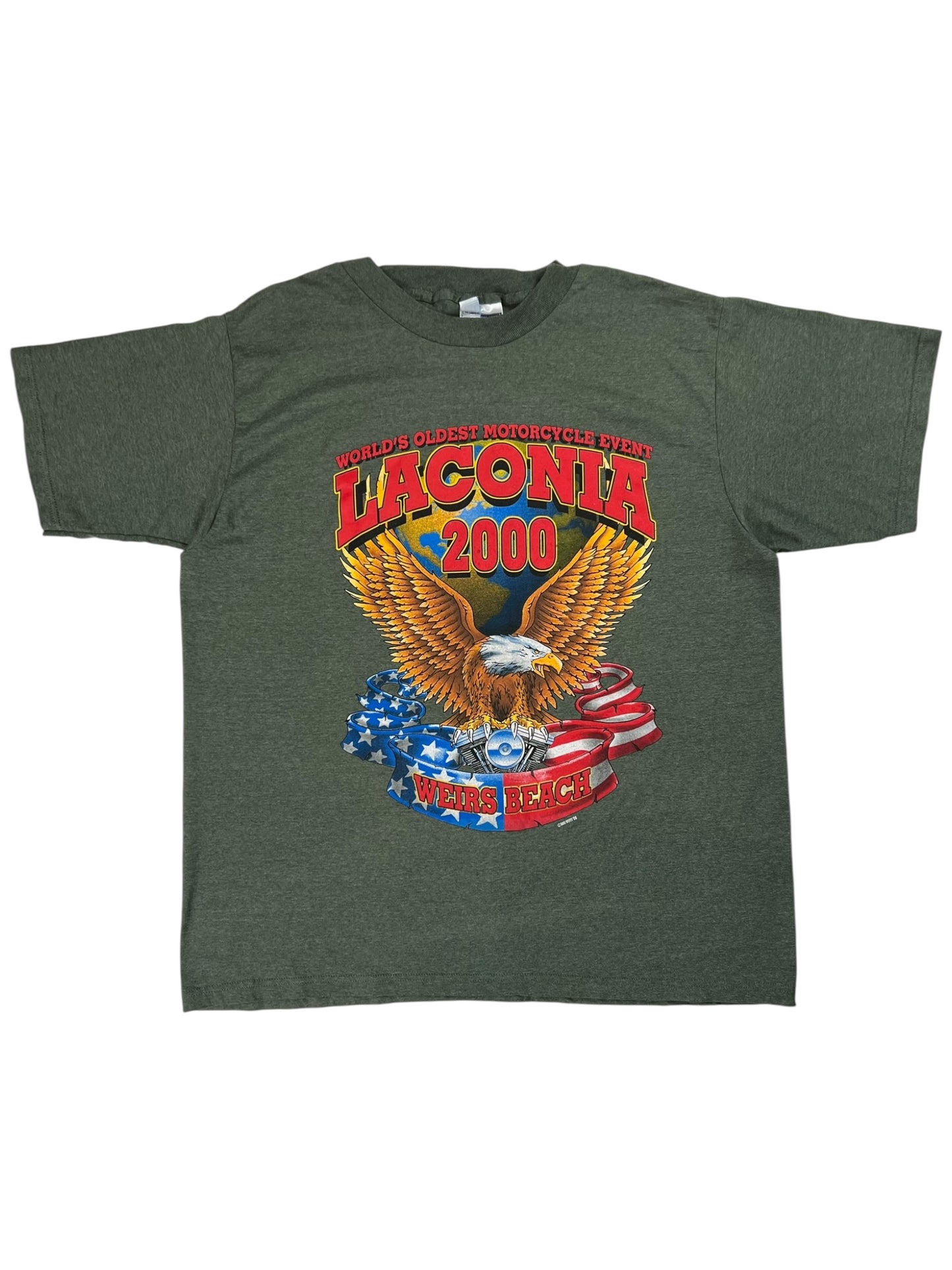 Vintage 2000 Laconia Biker rally eagle tee (XL)