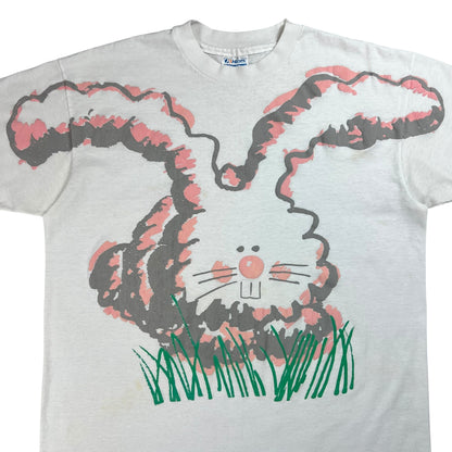 Vintage 80s Bunny Rabbit jumbo puff print tee (XL)