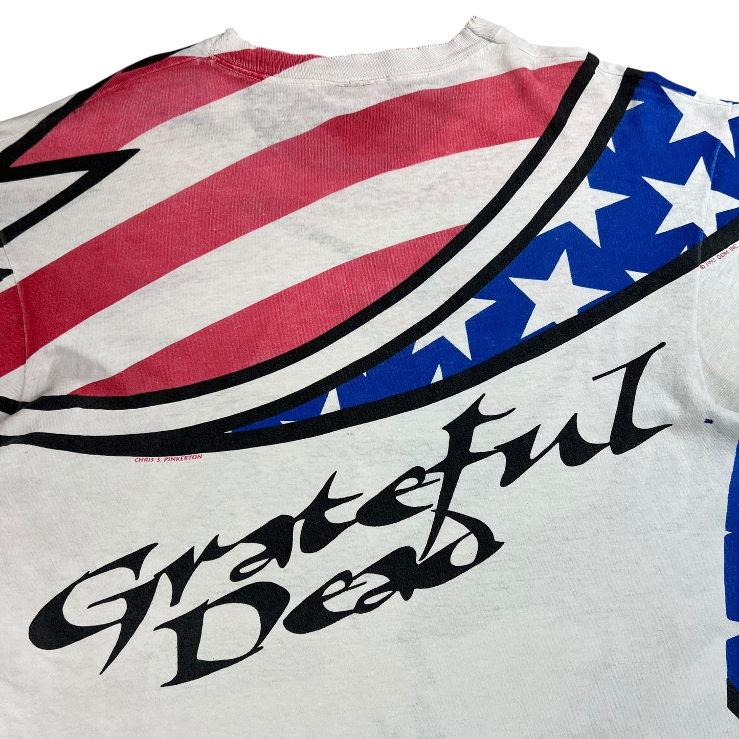 Vintage 1993 Grateful Dead Uncle Sam all over print band tee (L)