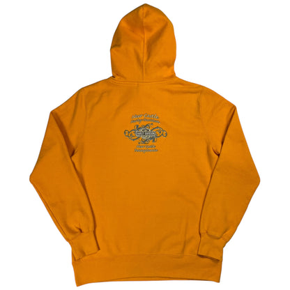 2011 Harley Davidson Motorcycles Orange femme biker hoodie (M)