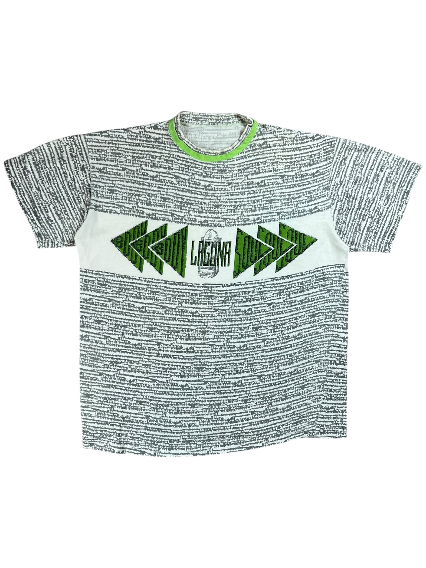 Vintage 90s Laguna Body Soul all over print tee (L)