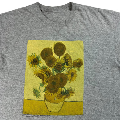 Vintage Y2K Vincent Van Gogh Sunflowers art tee (L)