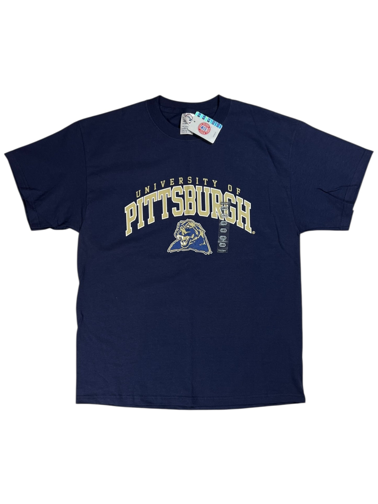 Vintage Y2K University of Pittsburgh Pitt Panthers tee (L) DS NWT