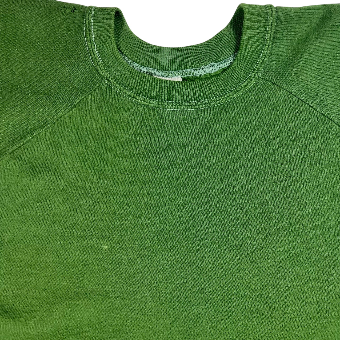 Vintage 1970s faded green blank crewneck (M)