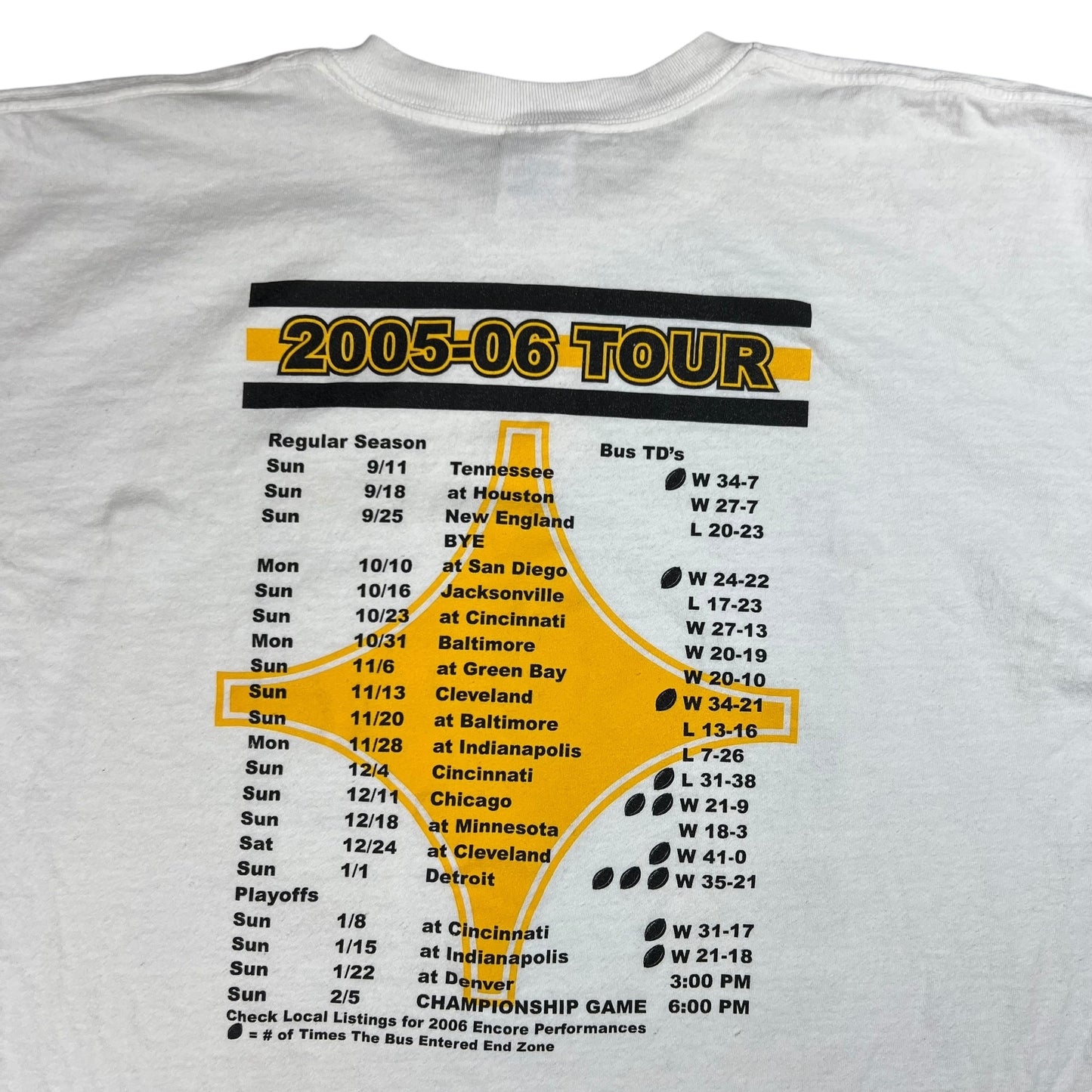 Vintage 2006 Pittsburgh Steelers Jerome Bettis The Bus tee (XL)