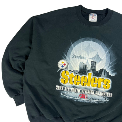 Vintage 2002 Pittsburgh Steelers AFC champs skyline crewneck (XL)