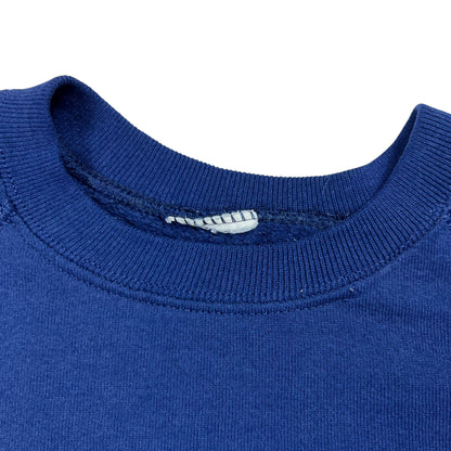 Vintage 80s faded navy blank crewneck (XL)