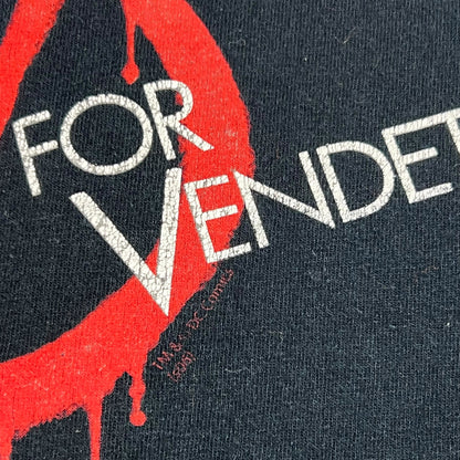 Vintage 2005 V for Vendetta Freedom Forever Guy Faux DC comics tee (L)