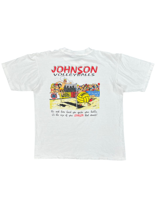 Vintage 90s Johnson Volleyballs tee (L)