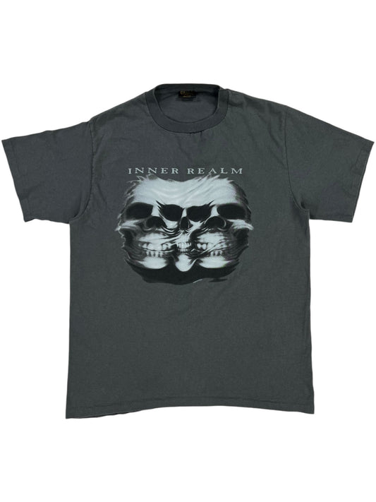 Vintage 2003 Inner Realm Skulls band tee (L)