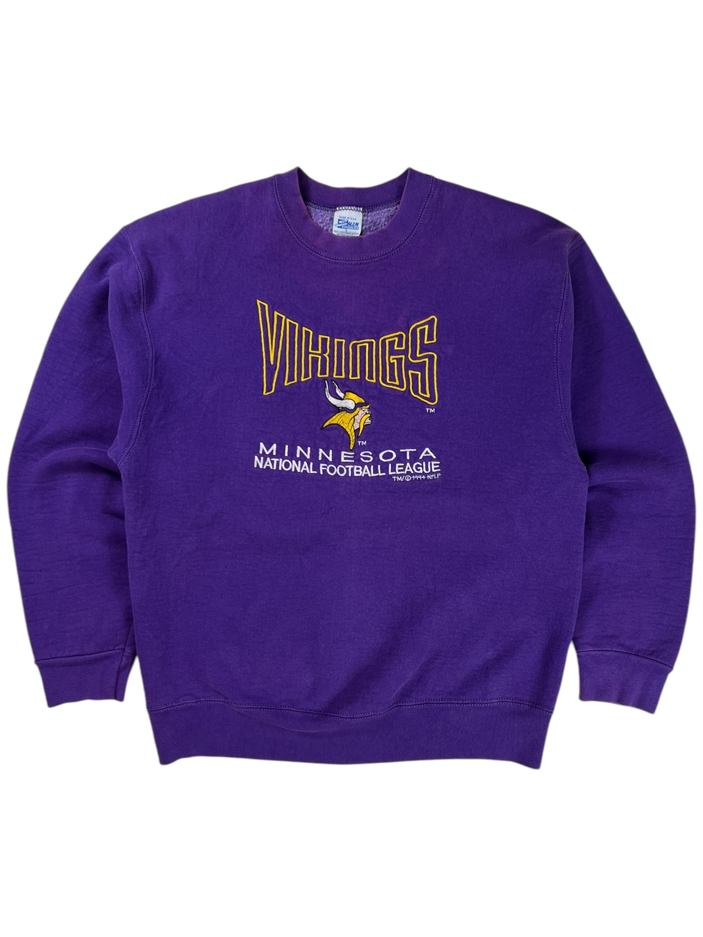 Vintage 1994 Salem Sports Minnesota Vikings faded crewneck (L)