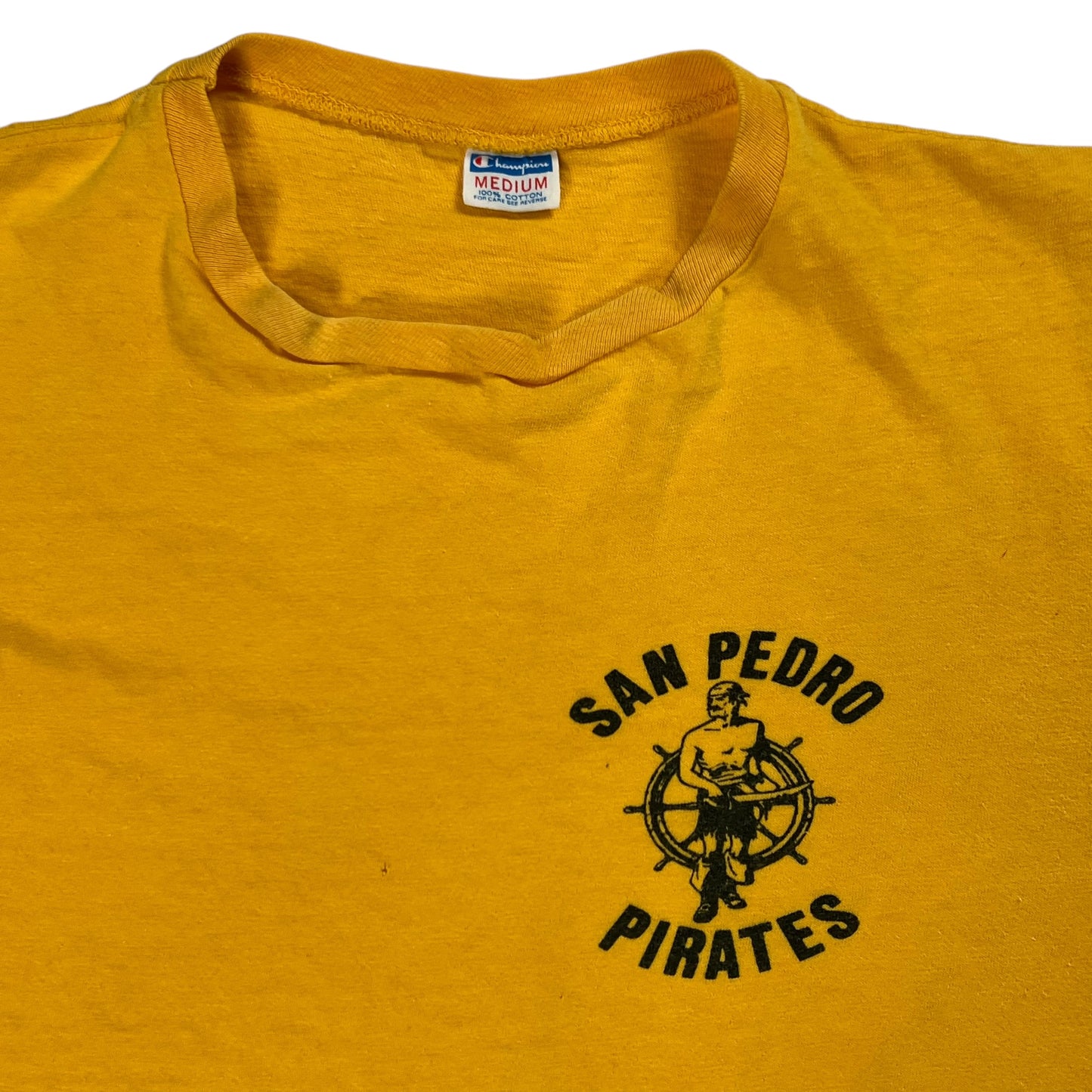 Vintage 1970s Champion blue bar San Pedro Pirates tee (M)