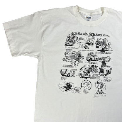 Vintage 90s You Know You’re A Real Rodder When… hot rods tee (XL)