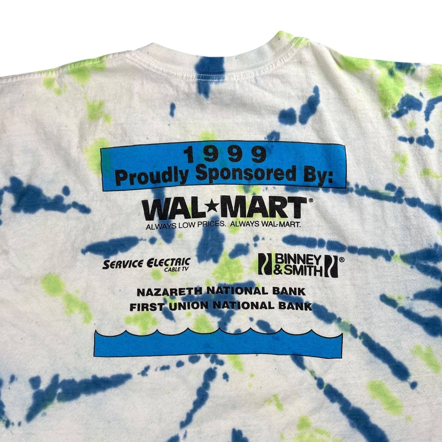Vintage 1999 Derrière in the Delaware tie dye tee (XL)