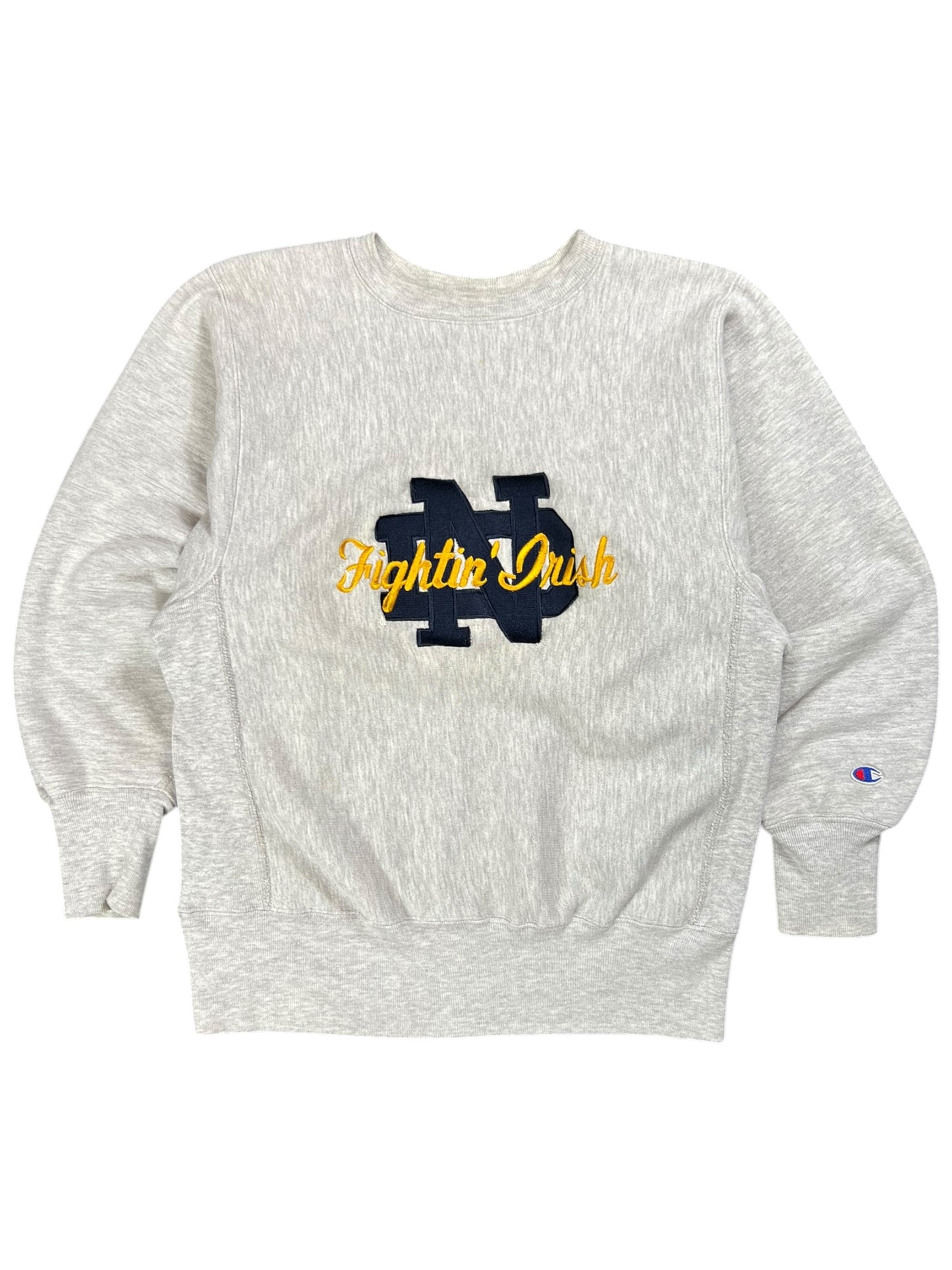 Vintage 90s Champion Reverse Weave Notre Dame Fighting Irish Crewneck (M)