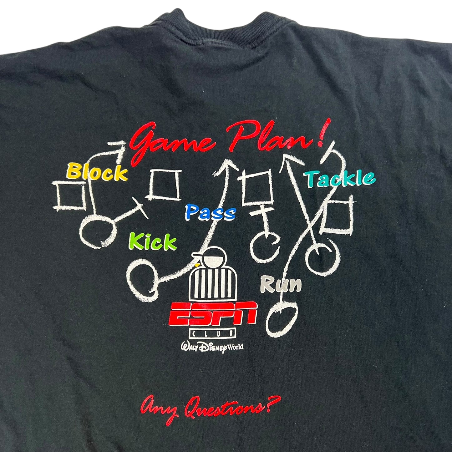 Vintage 90s Disney ESPN Club Football play tee (XL)