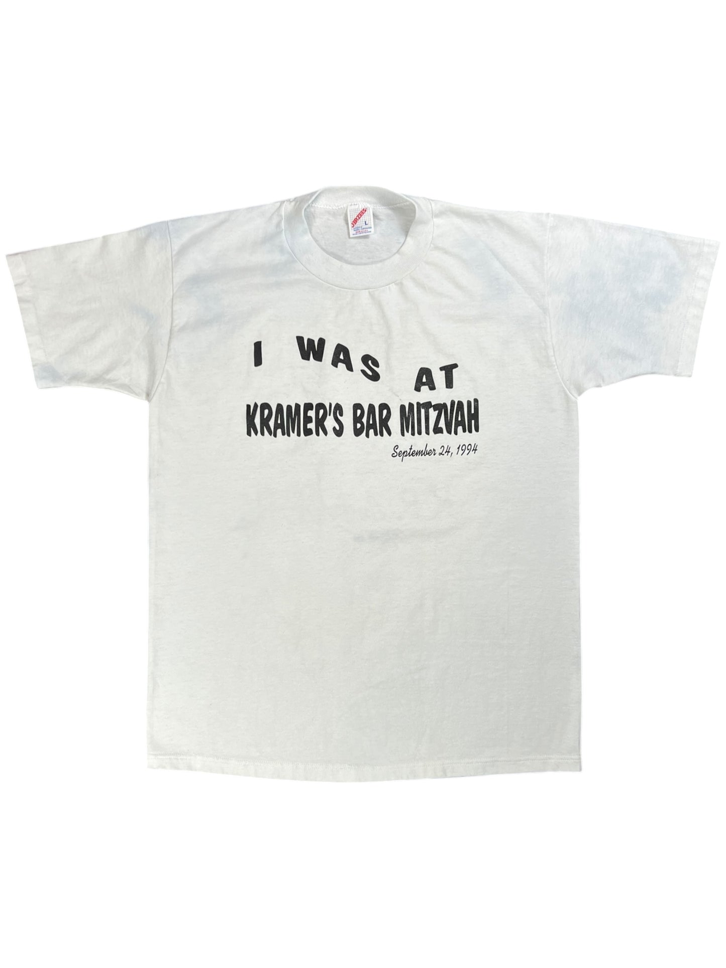 Vintage 90s Seinfeld Kramer’s Bar Mitzvah tee (L)