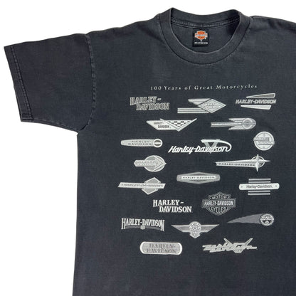 Vintage 2003 Harley Davidson Motorcycles Milano Italy tee (XL)