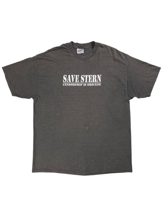 Vintage 90s Howard Stern “SAVE STERN CENSORSHIP IS OBSCENE” faded tee (XL)