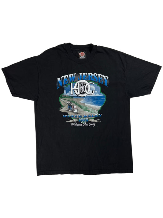 Vintage 1998 Harley Davidson New Jersey State Hog rally tee (XL)