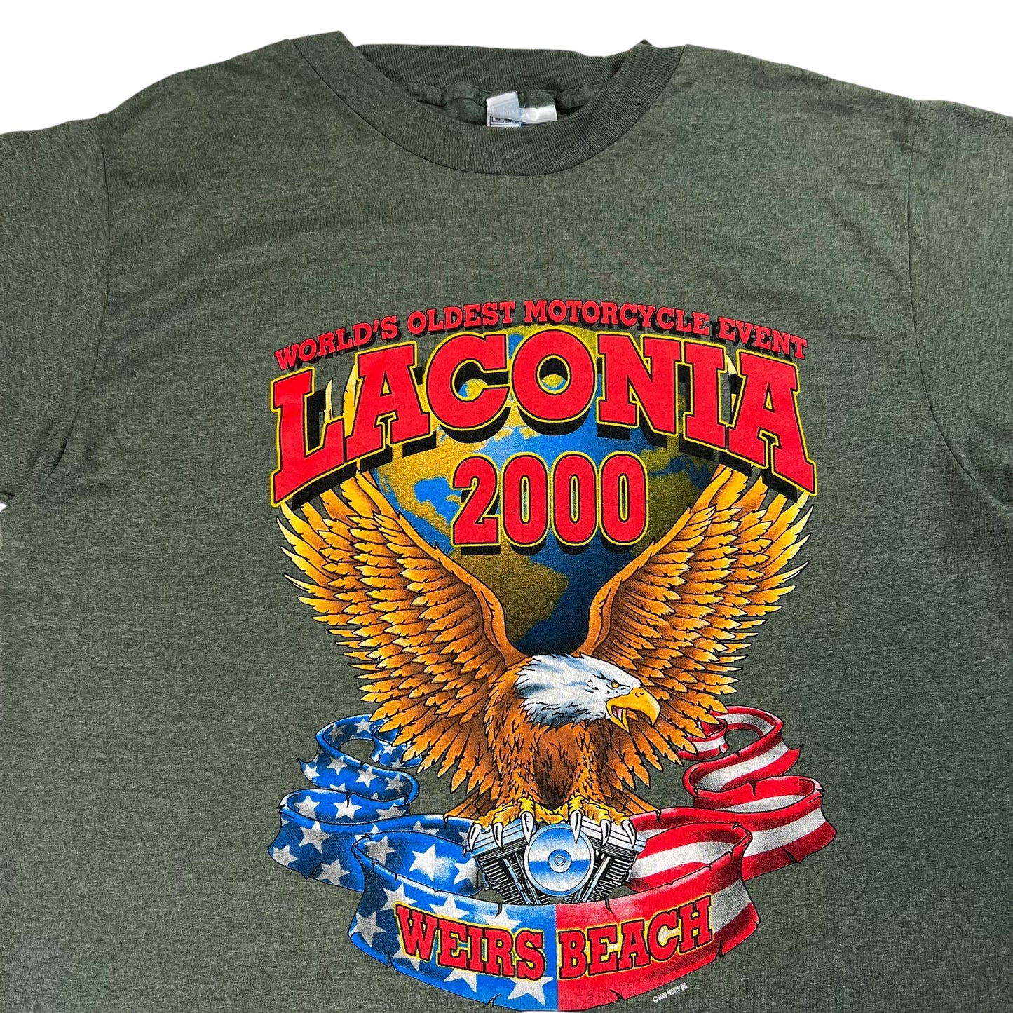 Vintage 2000 Laconia Biker rally eagle tee (XL)
