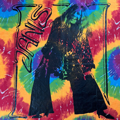 Vintage 90s Janis Joplin tie dye tapestry