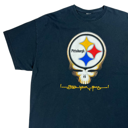 Vintage Y2K Grateful Dead Pittsburgh Steelers Steel Your Face tee (XL)
