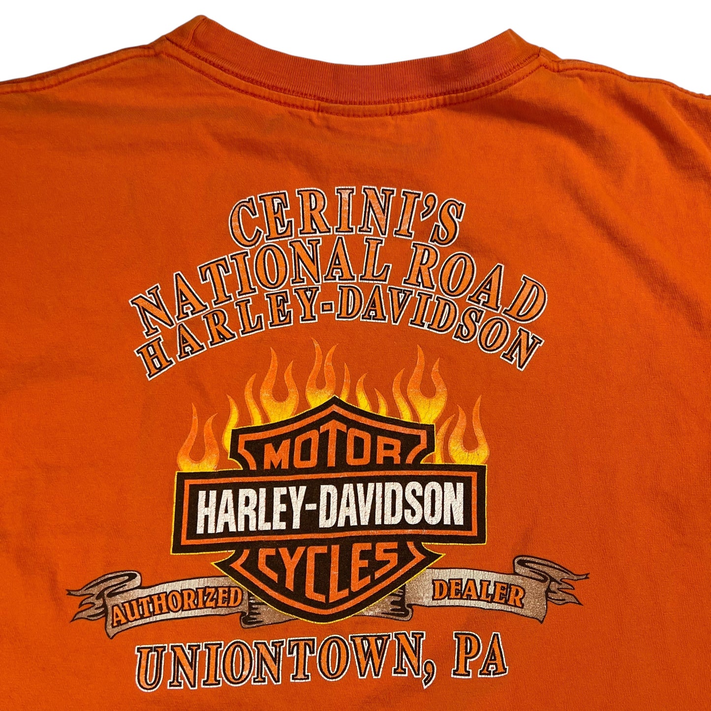 Vintage Y2K Harley Davidson Motorcycles faded tee (L)