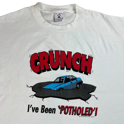 Vintage 1996 CRUNCH “I’ve been ‘POTHOLED’” tee (XL)