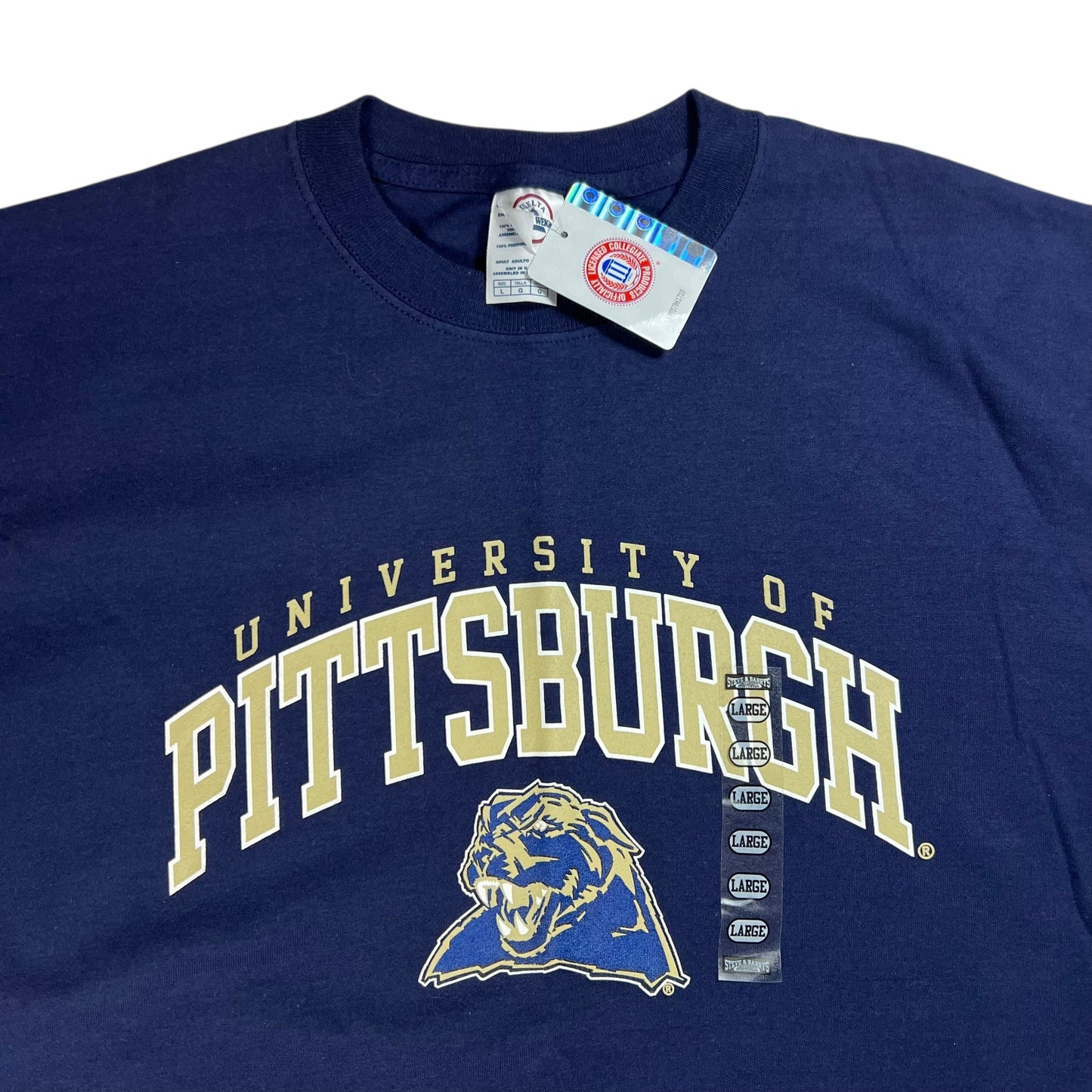 Vintage Y2K University of Pittsburgh Pitt Panthers tee (L) DS NWT