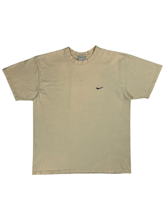 Vintage Y2K Nike mini swoosh cream tee (M)