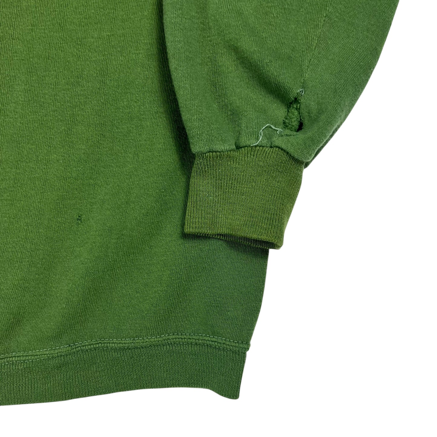 Vintage 1970s faded green blank crewneck (M)