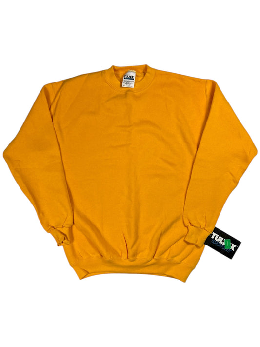 Vintage 90s Tultex yellow blank crewneck (M) DS NWT