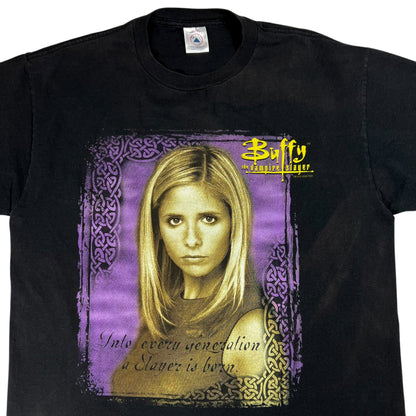 Vintage 2000 Buffy The Vampire Slayer faded tee (L)